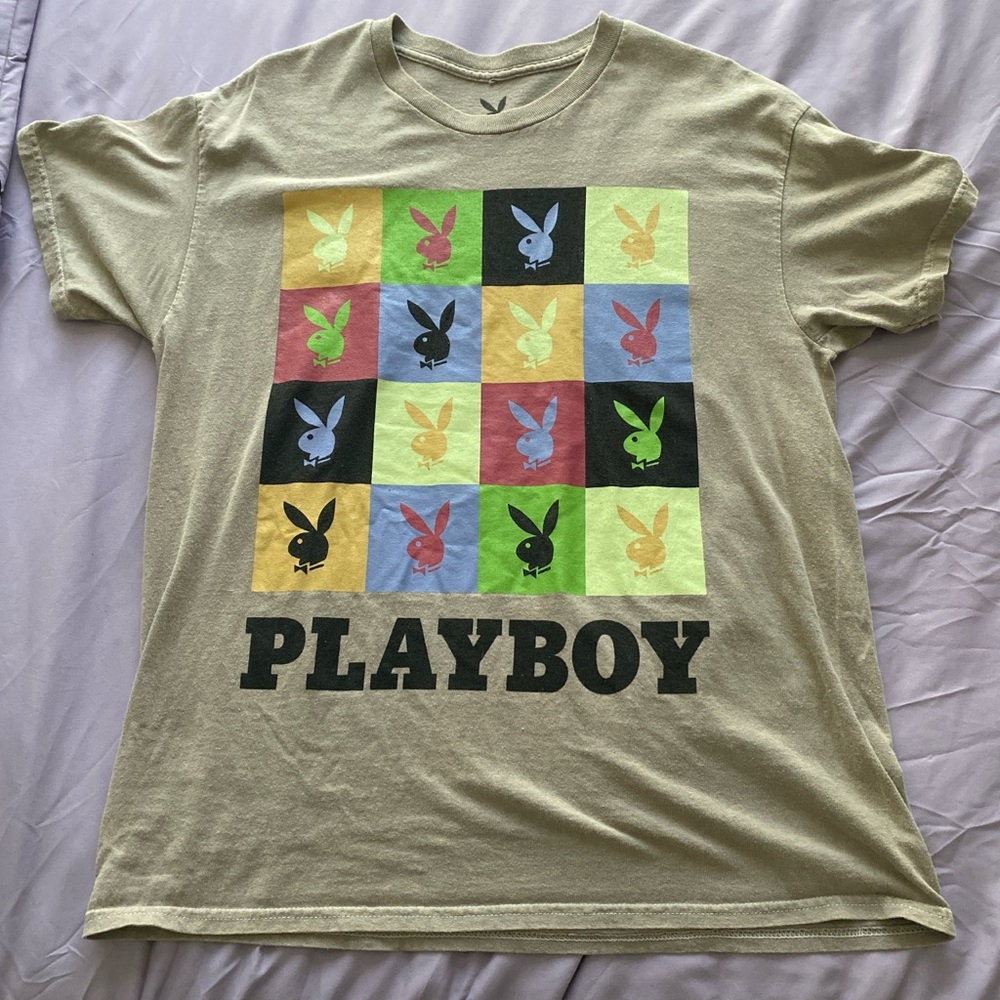 Playboy Kids Colorful Bunny Tee - Tan